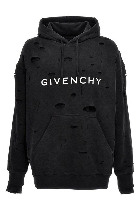 givenchy x champion hoodie|givenchy hoodie with holes.